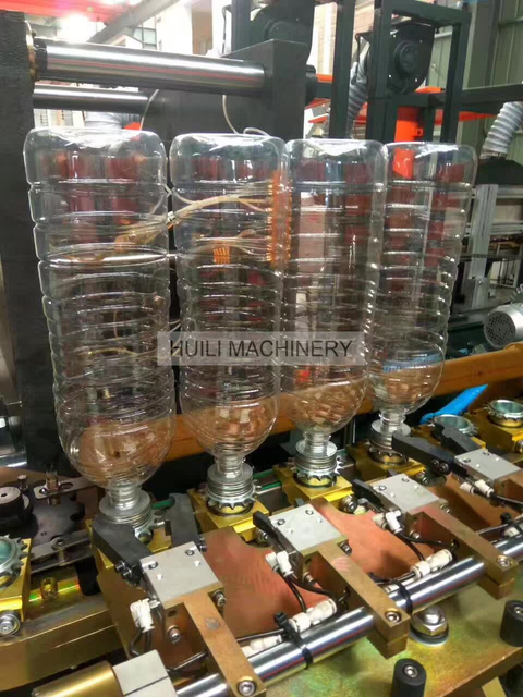 Máquina de moldeo por soplado de PET, botella de jugo de 2 litros, 4 cavidades, totalmente automática, superventas